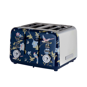 Laura Ashley Elveden Navy 4 Slice Toaster